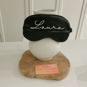 Masque de nuit Satiné Noir