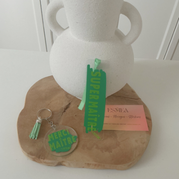 Porte-clé & Marque Page Maître