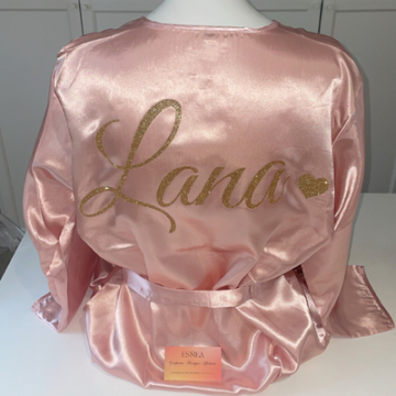 Peignoir Satiné Rose